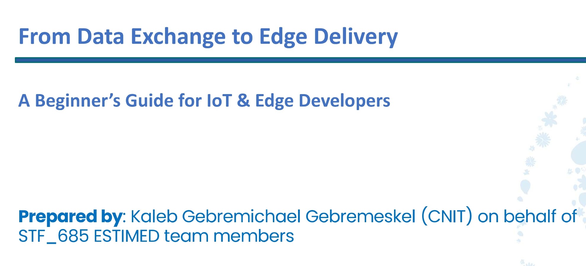 A Beginner's Guide for IoT and Edge-Computing Developers