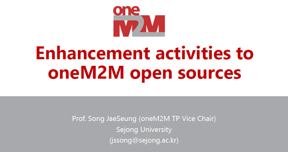Enhancement to oneM2M Open Source Resources